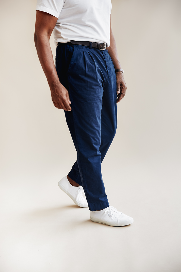 Organic Twill Double Pleated Pant